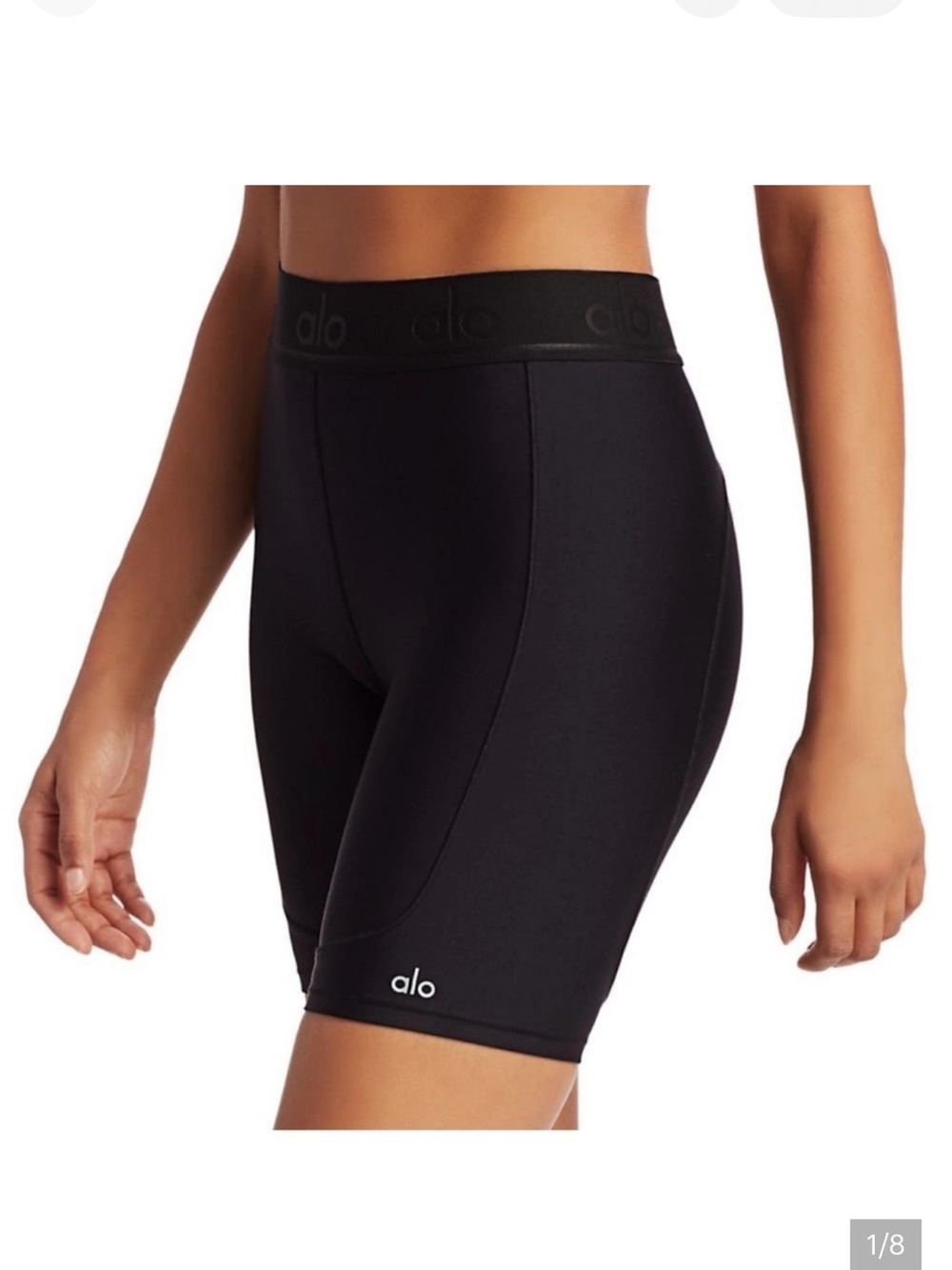 Alo Yoga High-Waist Rider Shorts Black Size XS